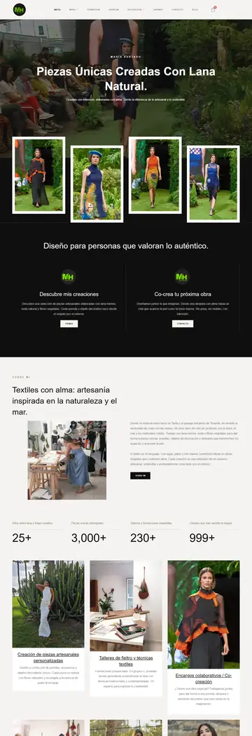 Diseño de la web de María Hurtado