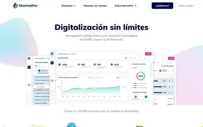 Portada de la web de NormaPro, software de compliance